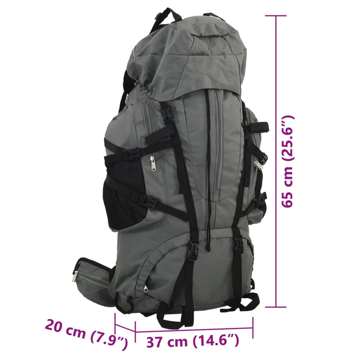 Zaino da Trekking Grigio 60 L in Tessuto Oxford 4009961