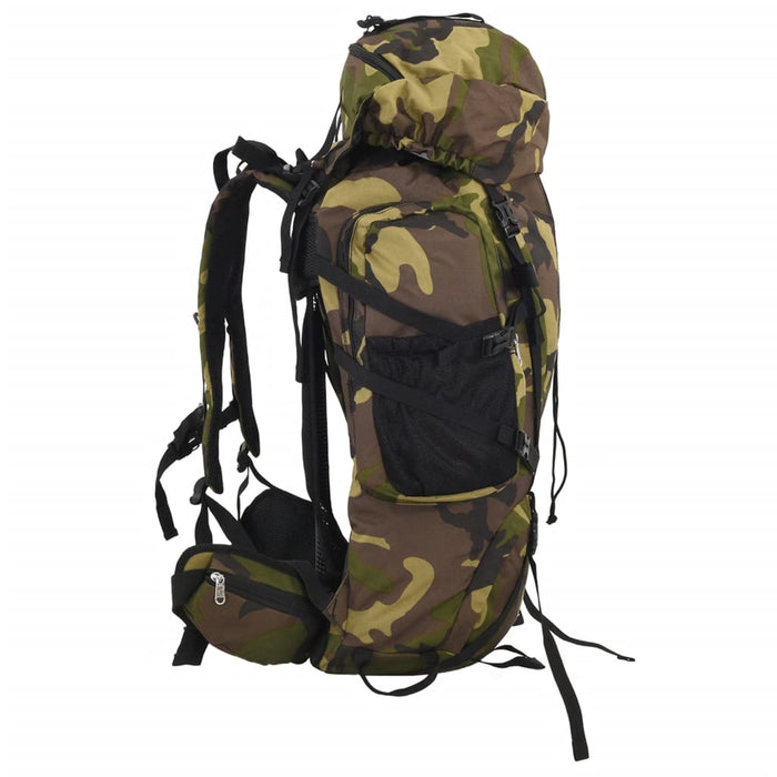 Zaino da Trekking Verde Mimetico 60 L in Tessuto Oxford 4009962