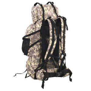 Zaino da Trekking Cammello Mimetico 60 L in Tessuto Oxford 4009964