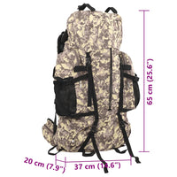 Zaino da Trekking Cammello Mimetico 60 L in Tessuto Oxford 4009964