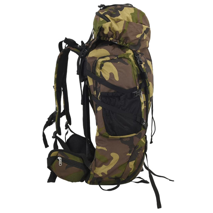 Zaino da Trekking Verde Mimetico 80 L in Tessuto Oxford 4009969