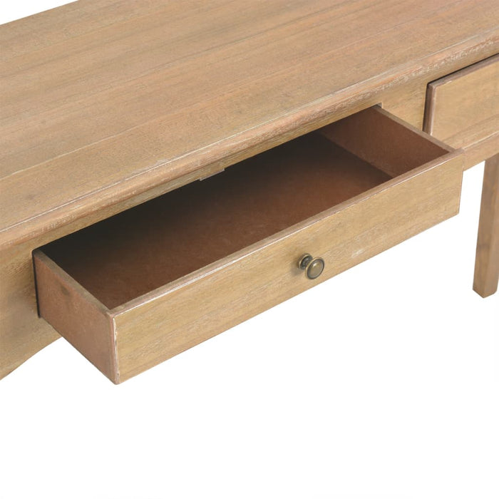 Tavolo Consolle con 2 Cassetti 110x35x76 cm Legno Multistrato 4009864