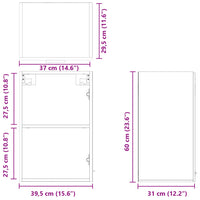 Mobile Pensile Rovere Sonoma 39,5x31x60 cm in Legno Multistrato 847496