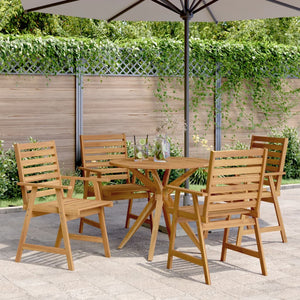 Set da Pranzo per Giardino 5 pz in Legno Massello di Acacia 3283565