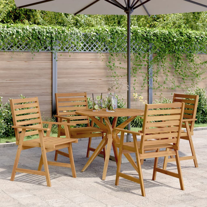 Set da Pranzo per Giardino 5 pz in Legno Massello di Acacia 3283565