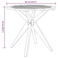 Set da Pranzo per Giardino 3 pz in Legno Massello di Acacia 3283571