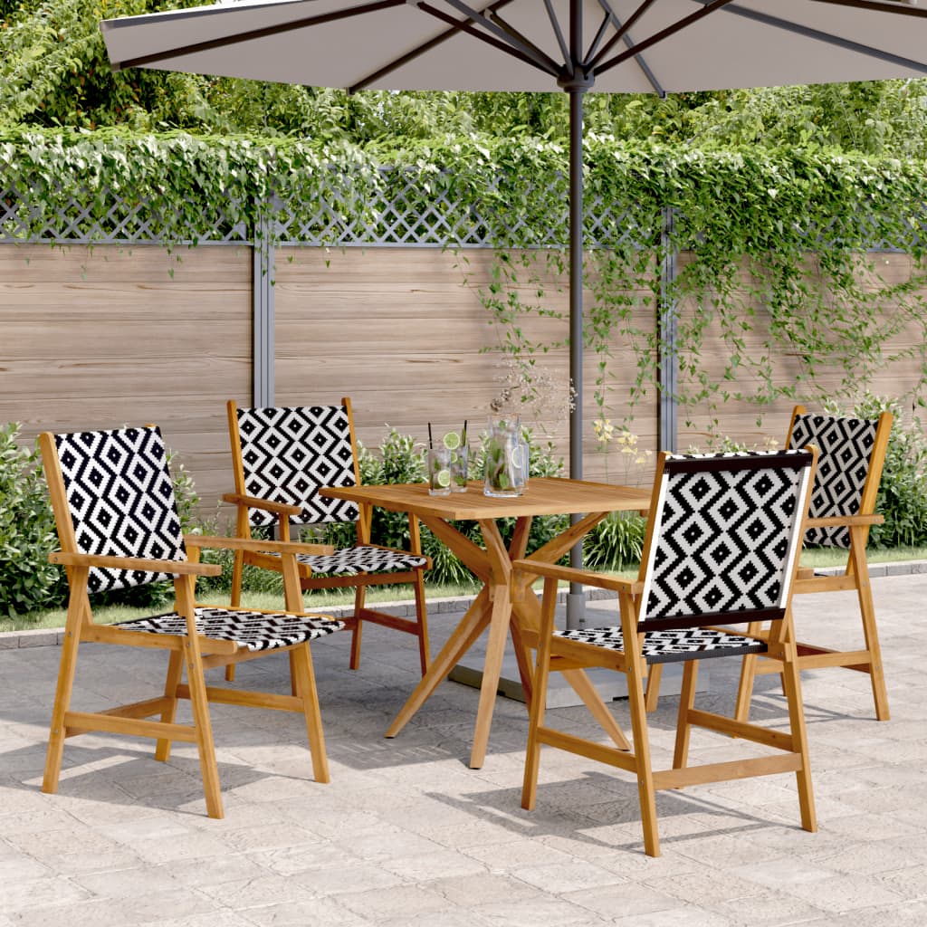 Set da Pranzo per Giardino 5 pz in Legno Massello di Acacia 3283575