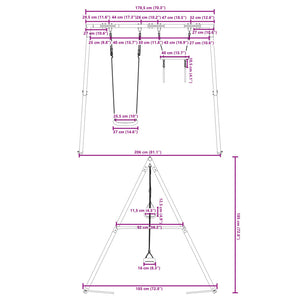 Set Gioco da Esterno con Altalena e Trapezio 3283580