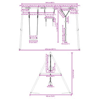 Set Gioco da Esterno con Altalena Trapezio e Altalena a Disco 3283603