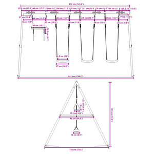 Set Gioco da Esterno con Altalene e Trapezio 3283608