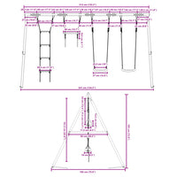 Set Gioco da Esterno con Altalene Trapezio e Scala 3283611