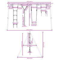 Set Gioco da Esterno con Altalena Trapezio Scala e Altalena 3283614