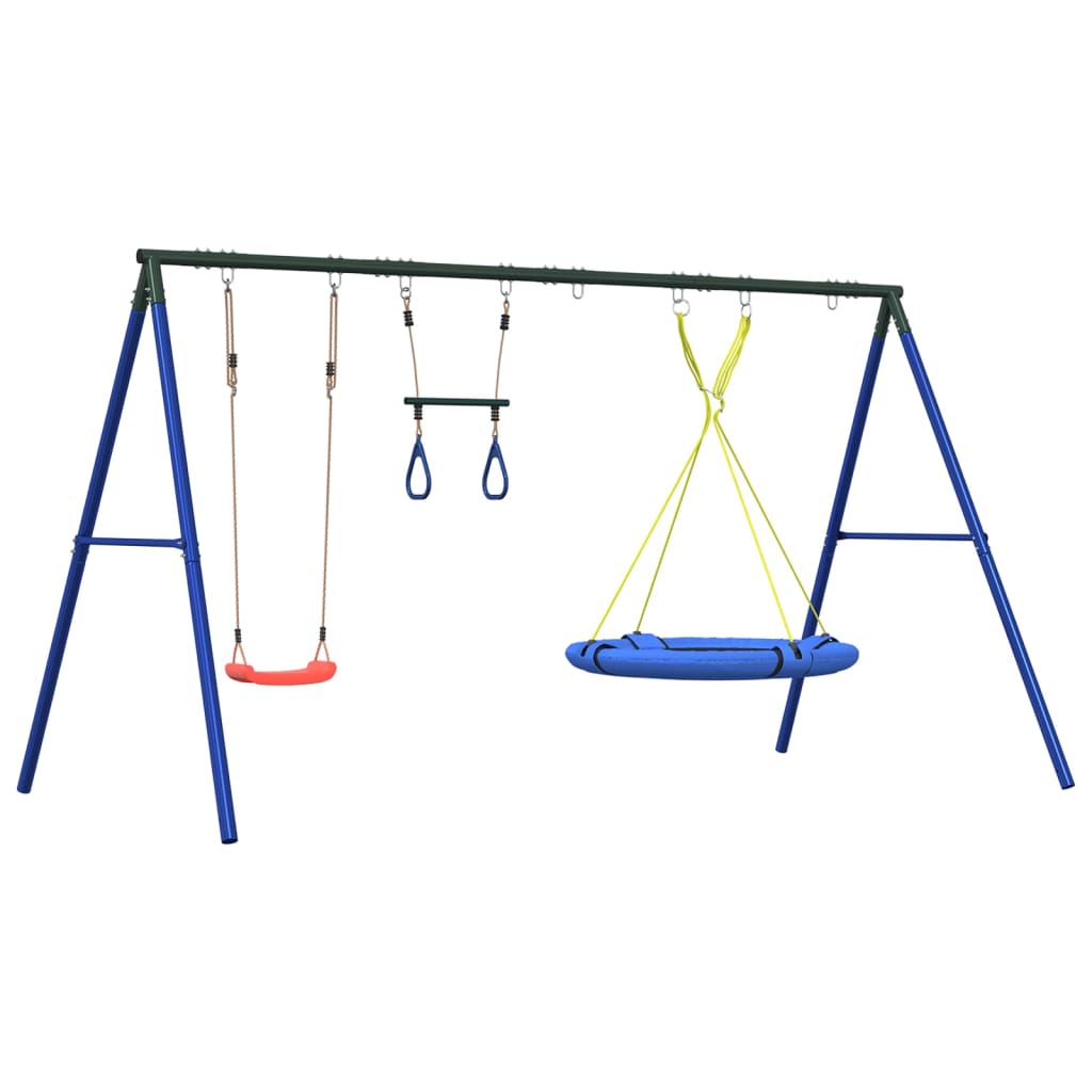 Set Gioco da Esterno Altalena Trapezio e Altalena con Piattino 3283629