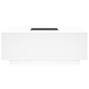 Tavolino da Salotto con LED Infinity Bianco 100x100x40 cm 3284042