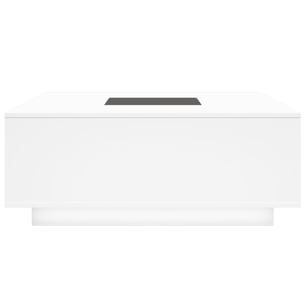 Tavolino da Salotto con LED Infinity Bianco 100x100x40 cm 3284042