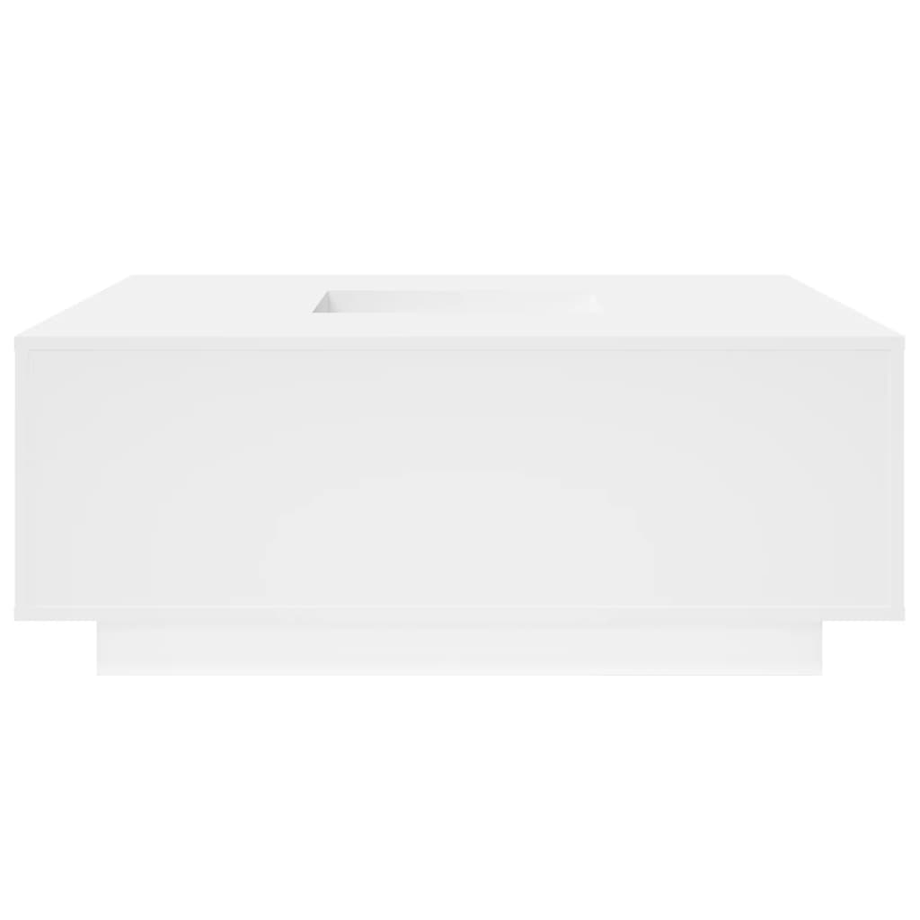 Tavolino da Salotto Bianco 100x100x40 cm in Legno Multistrato 3284049