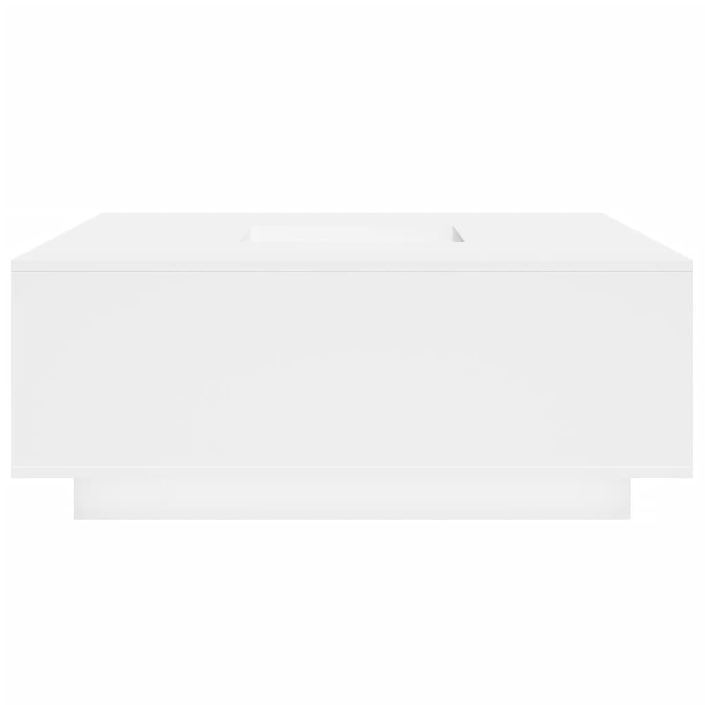 Tavolino da Salotto Bianco 100x100x40 cm in Legno Multistrato 3284049