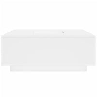 Tavolino da Salotto Bianco 100x100x40 cm in Legno Multistrato 3284049