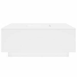 Tavolino da Salotto Bianco 100x100x40 cm in Legno Multistrato 3284049