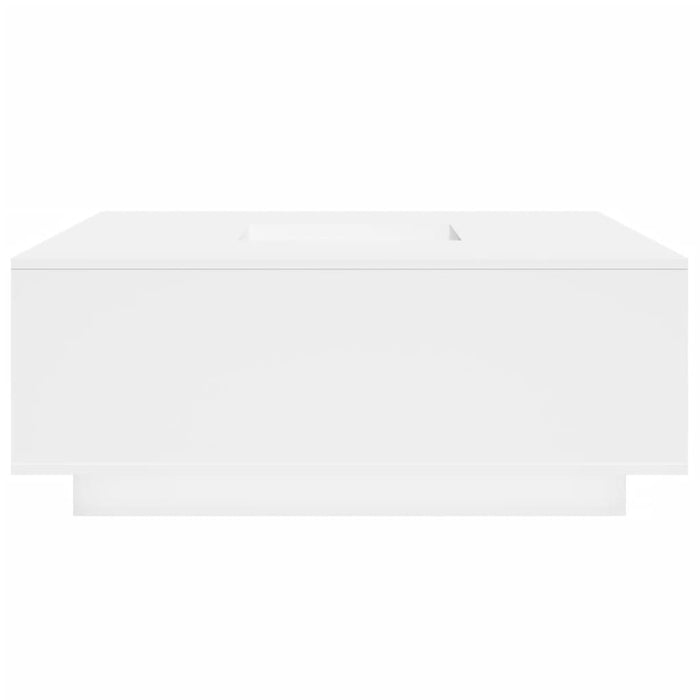 Tavolino da Salotto Bianco 100x100x40 cm in Legno Multistrato 3284049