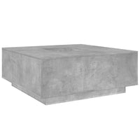 Tavolino Salotto Grigio Cemento 100x100x40 cm Legno Multistrato 3284052