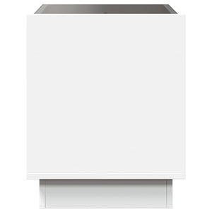 Comodino con LED Infinity Bianco 50x50x50 cm 3284084