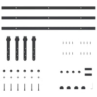 Kit Anta Scorrevole Armadio in Acciaio al Carbonio 244 cm 4009671