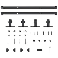 Kit Anta Scorrevole Armadio in Acciaio al Carbonio 122 cm 4009673