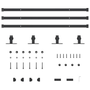 Kit Anta Scorrevole Armadio in Acciaio al Carbonio 244 cm 4009680