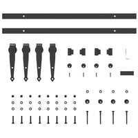 Kit Anta Scorrevole per Armadio 122 cm in Acciaio al Carbonio 4009682