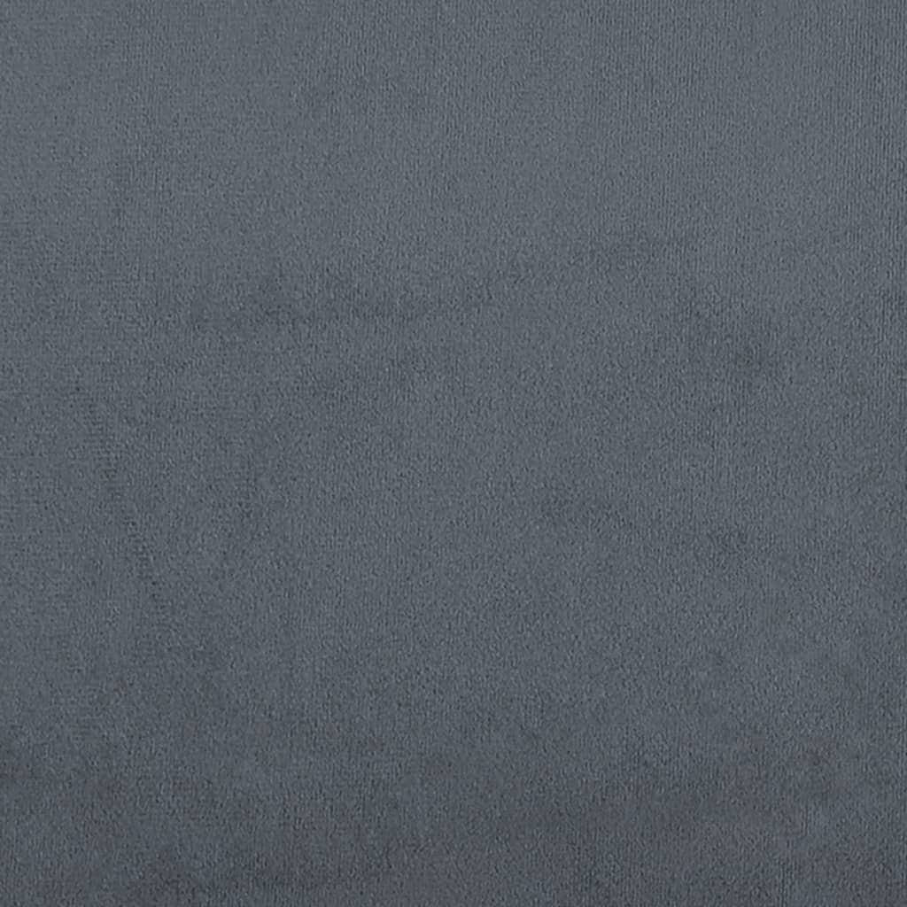 Giroletto senza Materasso Grigio Scuro 90x200 cm Velluto 3284608