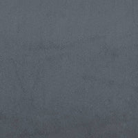 Giroletto senza Materasso Grigio Scuro 90x200 cm Velluto 3284608