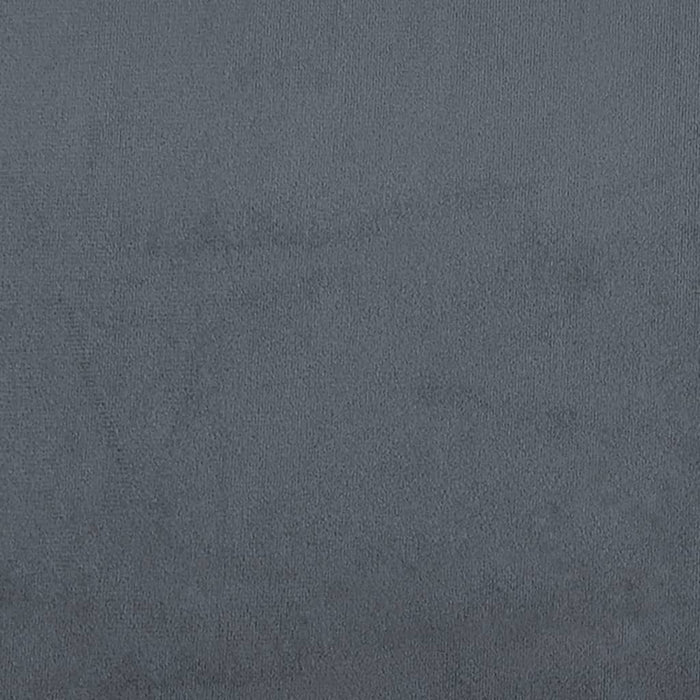 Giroletto senza Materasso Grigio Scuro 90x200 cm Velluto 3284608