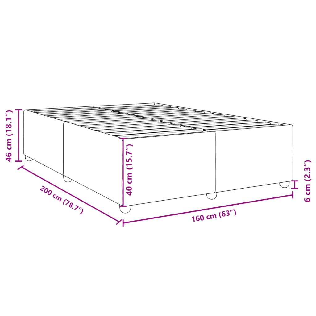 Giroletto senza Materasso Tortora 160x200 cm in Tessuto 3284747