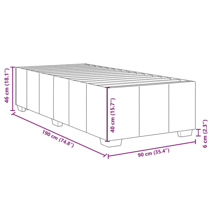 Giroletto Grigio Scuro 90x190 cm in Tessuto 3284798