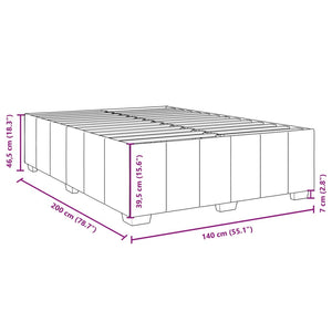 Giroletto senza Materasso Tortora 140x200 cm in Tessuto 3284843