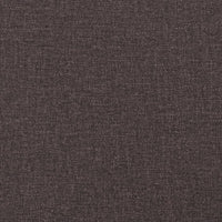 Giroletto senza Materasso Marrone Scuro 200x200 cm in Tessuto 3284966