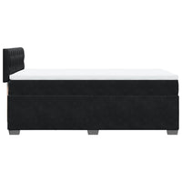 Letto a Molle con Materasso Nero Singolo in Velluto 3288773