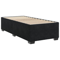 Letto a Molle con Materasso Nero Singolo in Velluto 3288773