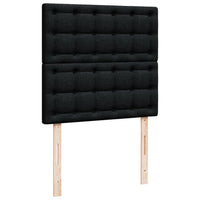 Giroletto a Molle con Materasso Nero 90x190 cm in Tessuto 3290359