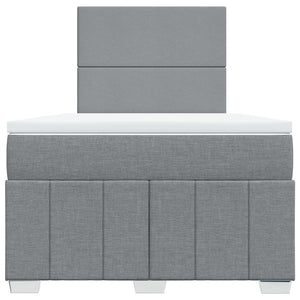 Giroletto a Molle con Materasso Grigio Chiaro 120x190cm Tessuto 3291600