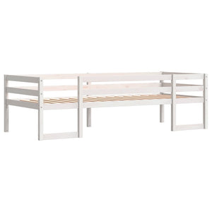 Giroletto per Bambini Bianco 80x200cm in Legno Massello di Pino 846862