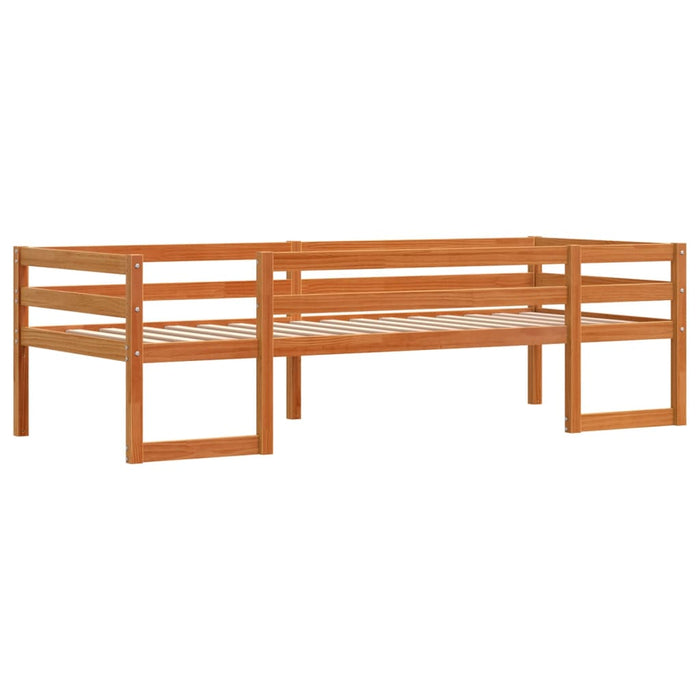 Giroletto per Bambini Marrone Cera 80x200cm Legno Massello Pino 846863