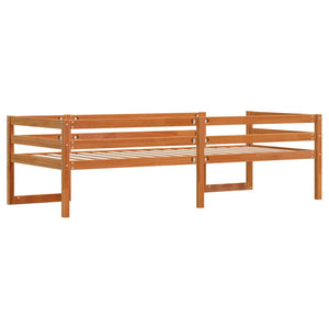 Giroletto per Bambini Marrone Cera 80x200cm Legno Massello Pino 846863