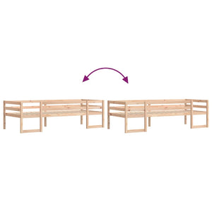 Giroletto per Bambini 90x200 cm in Legno Massello di Pino 846864