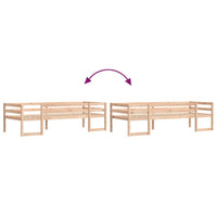 Giroletto per Bambini 75x190 cm in Legno Massello di Pino 846870