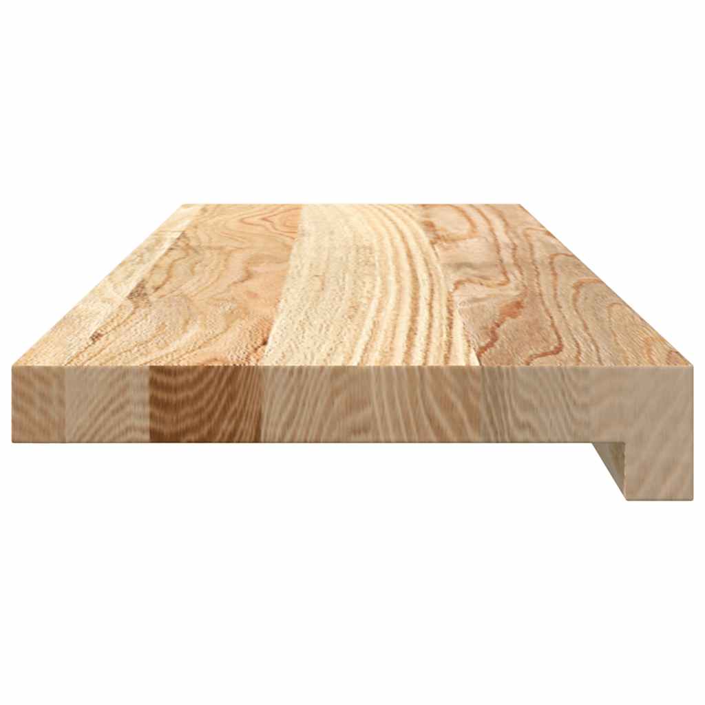 Davanzali 2 pz Non Trattati 70x20x2 cm Legno Massello di Rovere 4009093