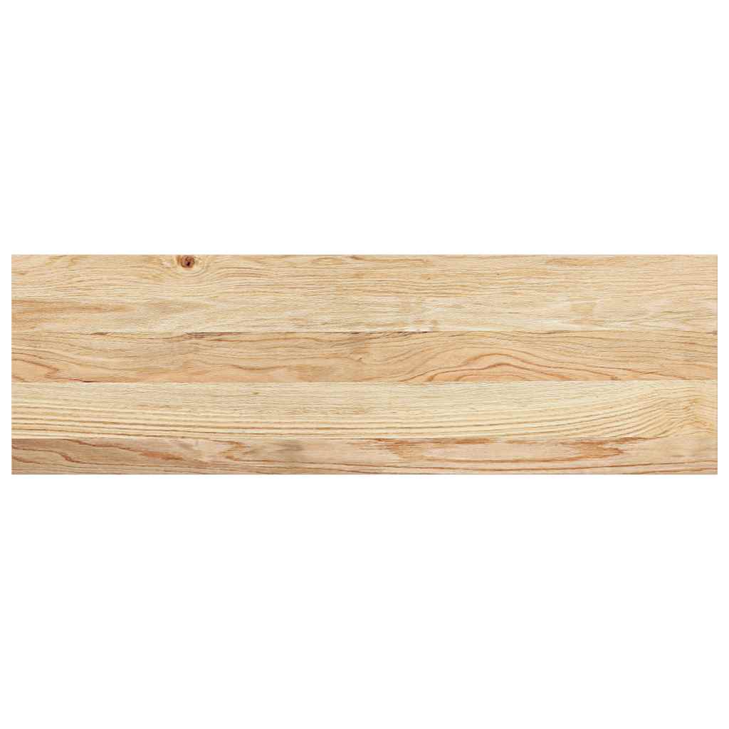 Davanzali 2 pz Non Trattati 80x30x2 cm Legno Massello di Rovere 4009110