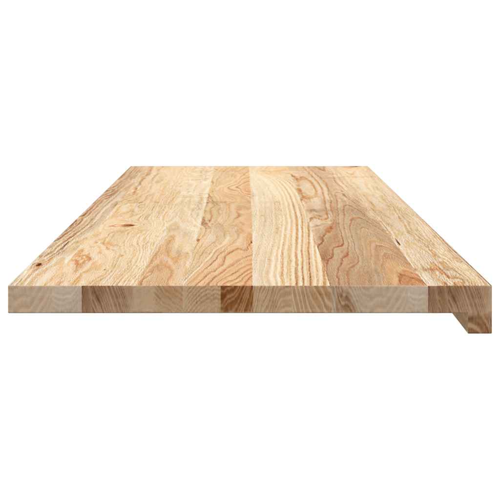 Davanzali 2 pz Non Trattati 110x40x2cm Legno Massello di Rovere 4009121