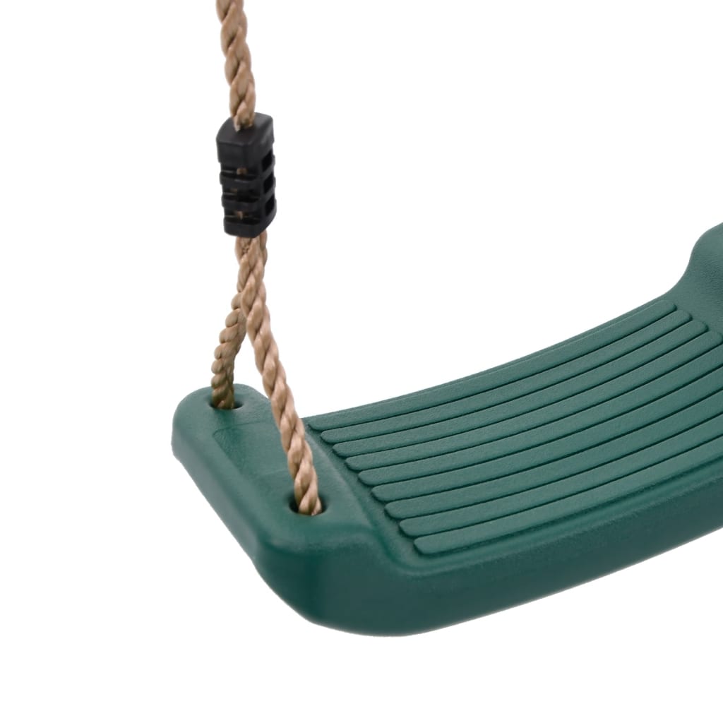 Seggiolino Altalena per Bambini Singolo Corda Regolabile Verde 4009275